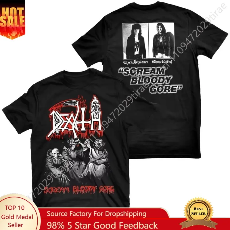 Humorous The Representative Band of Death Metal T-Shirt Men Women Summer Cotton Band T Shirt Death Metal Short Sleeve Tee Tops