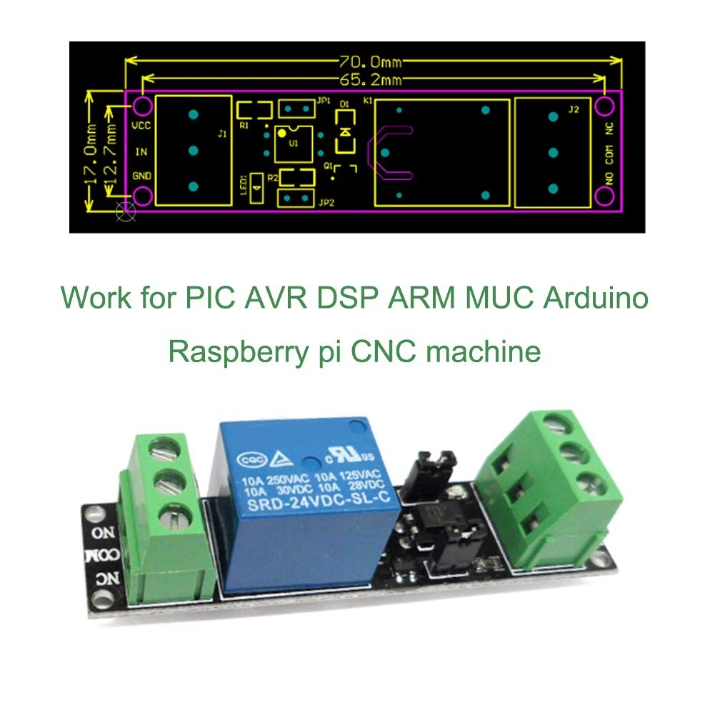 [NEW!ABAG】 3V Relay Board Power Switch For Arduino Relay Module Opto Isolation High Level Trigger Development Board 6Pack