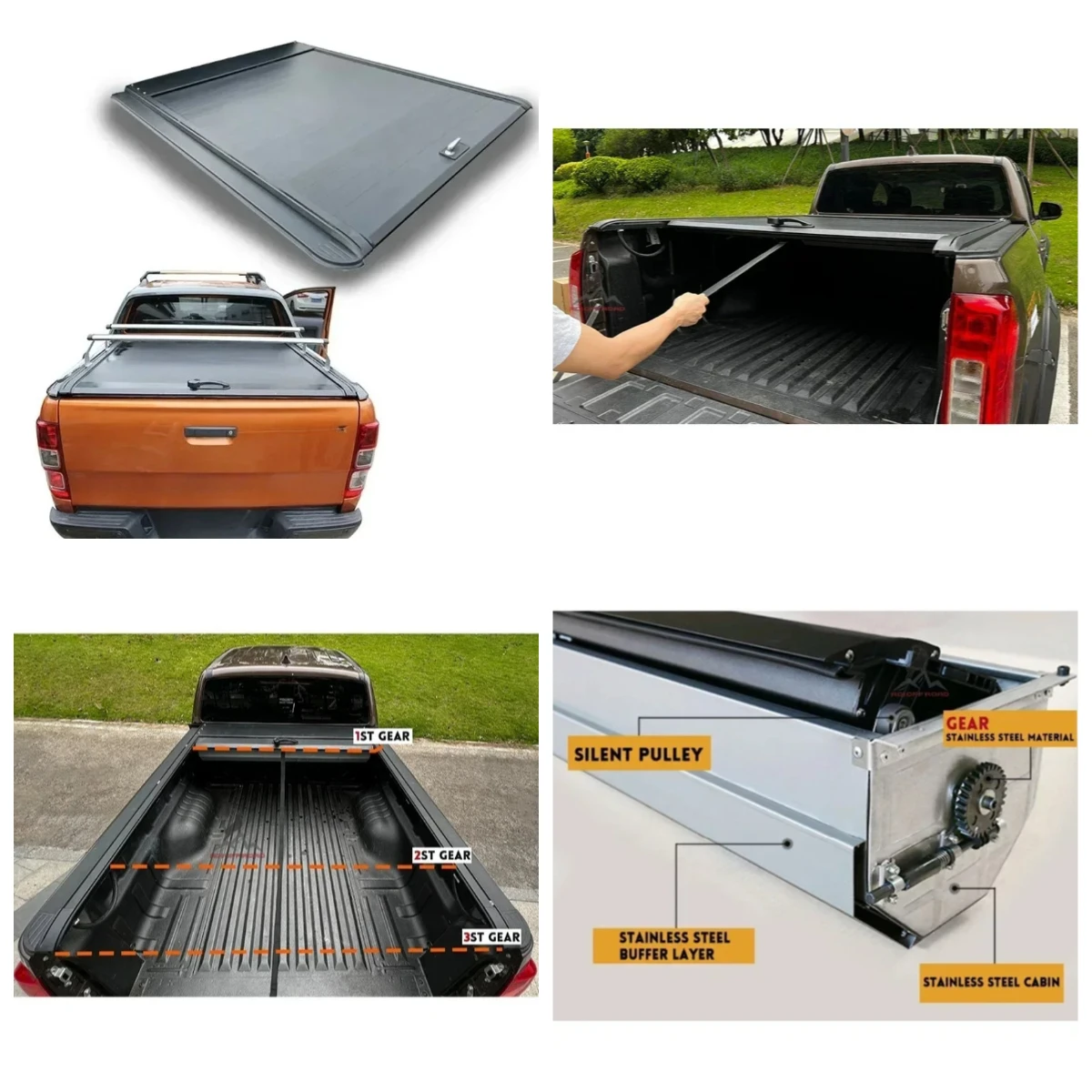 

stlf Mainland China for RANGER T6 T7 T8 T9 2012+ FACTORY PRICE HIGH QUALITY TONNEAU COVER