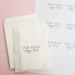 DIY Wedding Tissue Bags For Your Happy Tears - 100% Biodegradable Glassine Bags Heart Stickers Wedding Confetti, Petal Confe