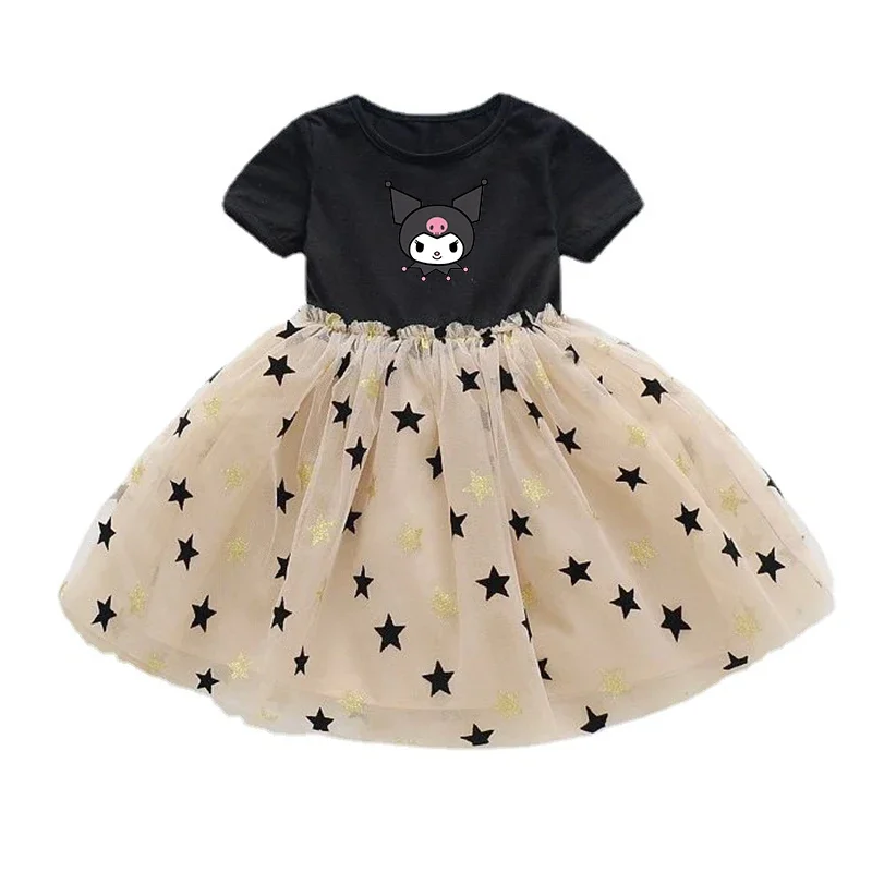 Sanrio Kuromi-falda de Navidad para niña, vestido de princesa de fantasía para fiesta, conjunto de ropa de Cosplay, regalos de cumpleaños