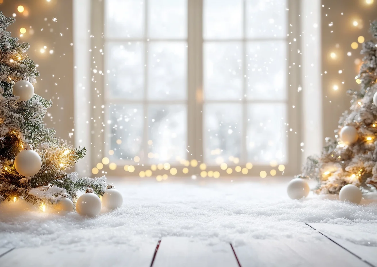 Mocsick سنو غلوب عيد الميلاد خلفيات الشتاء مجال ندفة الثلج الصنوبر الهدايا فوتوزون الخلفيات لوازم استوديو الصور للأطفال #4