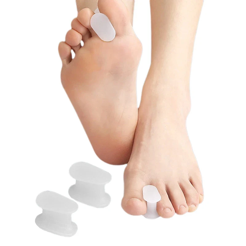 1-4Pair Feet Care Silicone Toe Separators Bunion Spacer Hallux Valgus Corrector Pain Relief Straightener Thumb Finger Orthopedic