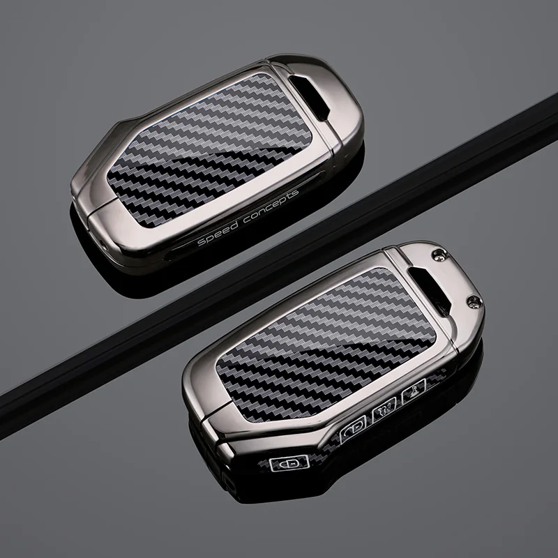 3 4Button Alloy Carbon Fiber Car Key Case for Kia Motors K5  K2 Sportage KX3 Forte K4 Sorento KX5 Sportage KX1 Sportage KX Cross - view 4