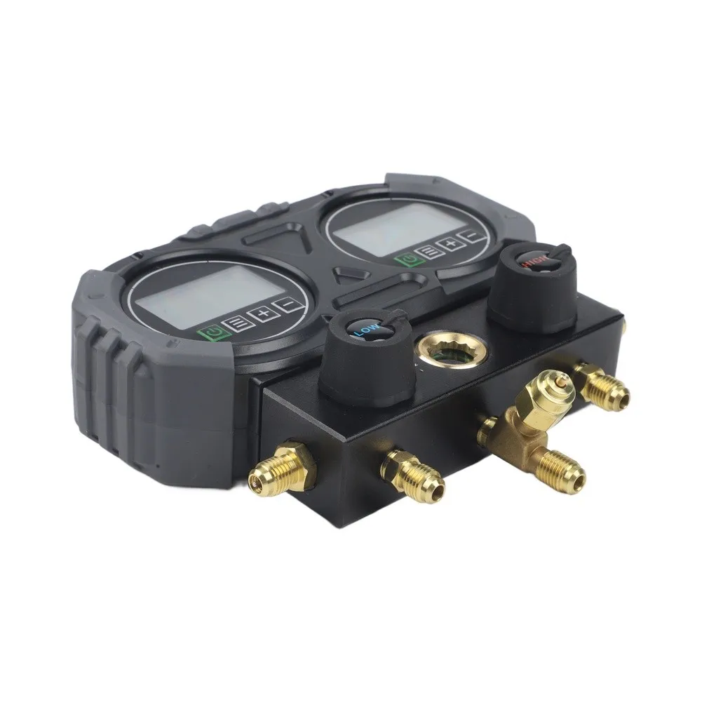0-6000 KPa Digital Manifold Pressure Gauge Electronic HVAC Pressure Tester R134A For R1234YF R22 Digital Manifold Pressure Gauge