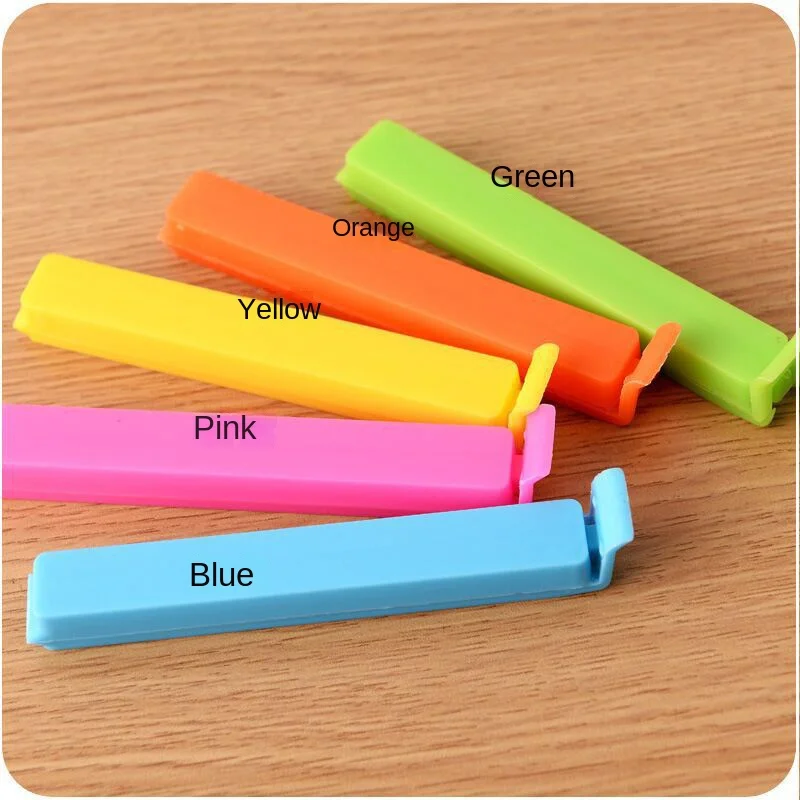 Colorful Food Clips Snack Bags Sealing Clamps Wear-resistant Sealer Fresh Bread Condiments Storing Clamp Kitchenware