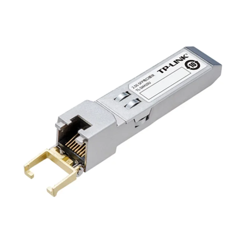 TP-LINK TL-SM410U 10 Gigabit SFP + Módulo de porta elétrica 10G 2.5G Porta elétrica para rede Cat 2.5G RJ45 Port