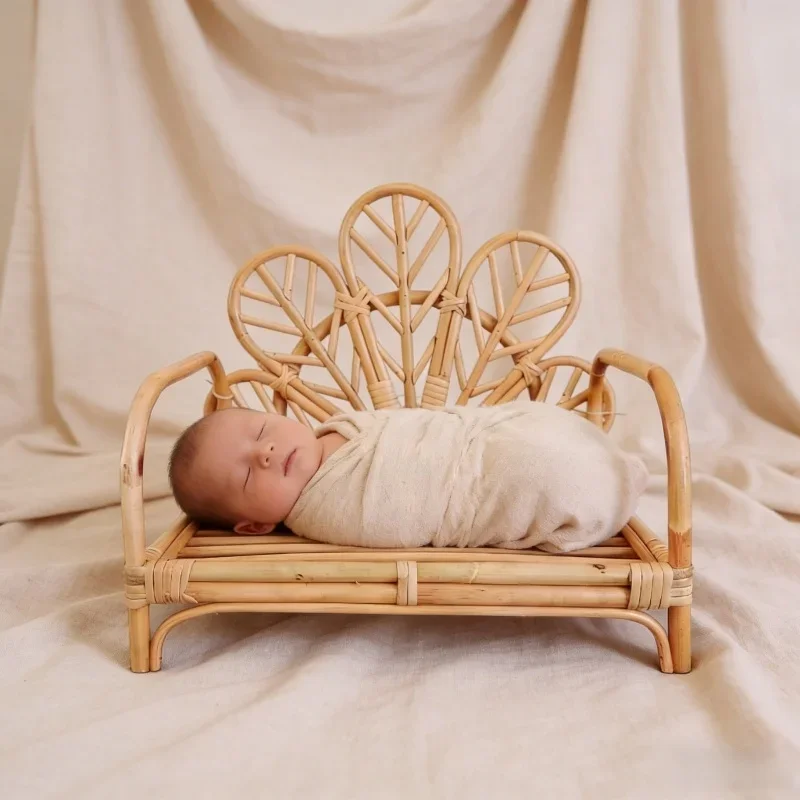 

Ретро-корзина-кресло из ротанга для фотосессий новорожденных, реквизит для фотостудии, аксессуар для фотосъемки девочек и мальчиков