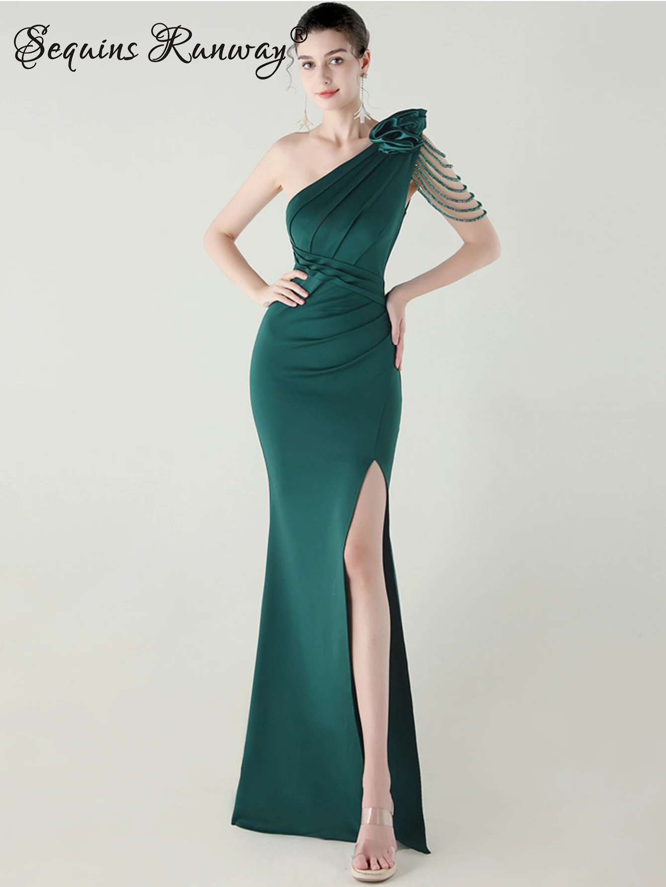 Sexy White Wedding Party Long Dresses for Woman Rhinestone Birthday Summer Dress Women Bridesmaid Prom Evening Dresses Vestidos