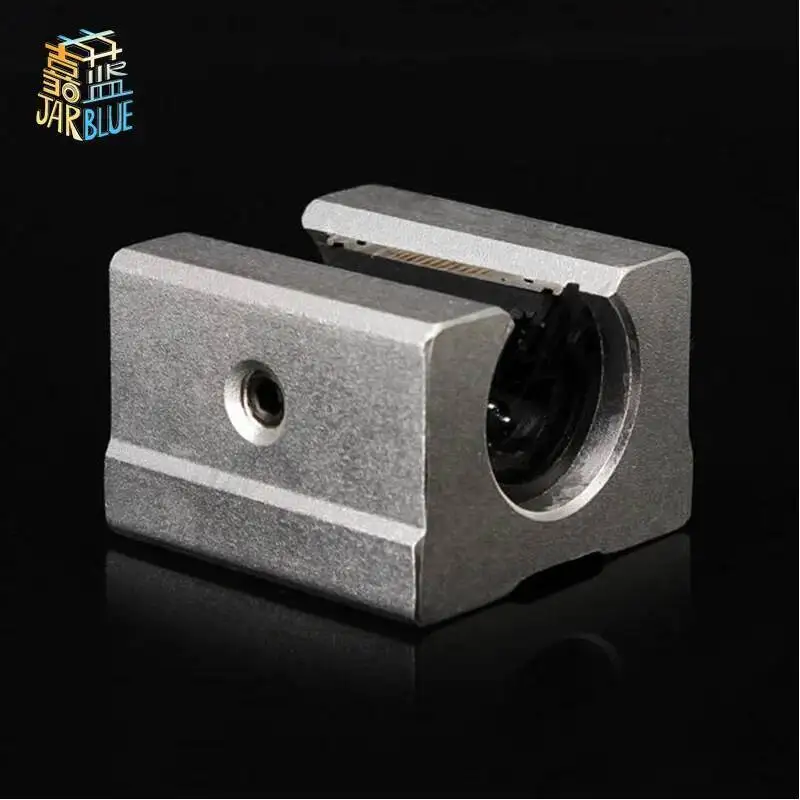 4 pcs SBR10/SBR12/SBR16/SB20 Linear Bearing 10mm 12mm 16mm 20mm Linear Bearing Slide Parts Linear Slide for Linear Guide