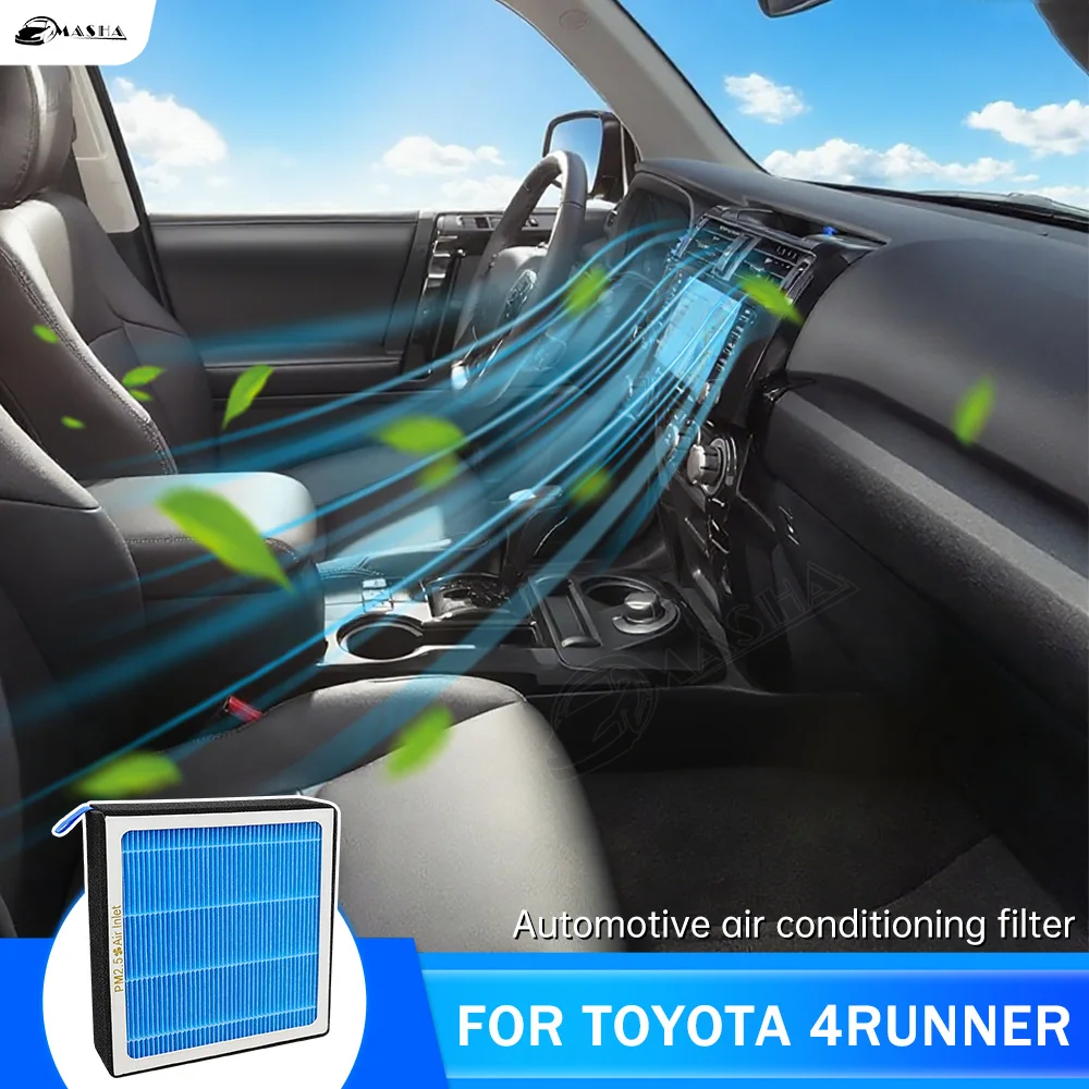 

For Toyota 4Runner 2010-2024 HEPA Activated Carbon Air Filter Air Conditioner Filter Element Replacement Kit Car Accessories