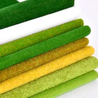 35x100cm Grass Mat Thin Artificial Lawns Landscape Grass Mat For Model Train Not Adhesive Paper Lawn Fake Turf Decoration Garden