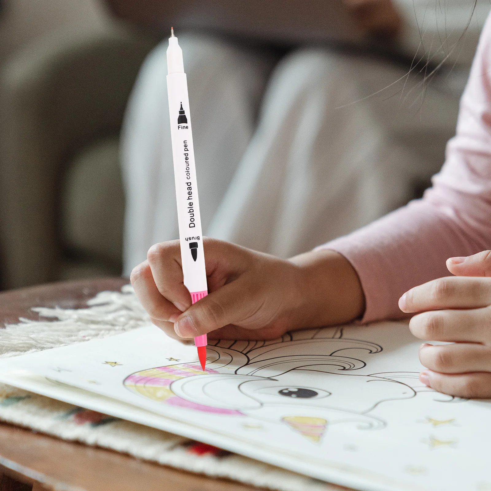 24 قطعة من أقلام تحديد ذات طرف مزدوج، أقلام رسم محمولة للأطفال للرسم والتلوين الفني الإبداعي، تستخدم أقلام طلاء أكريليك