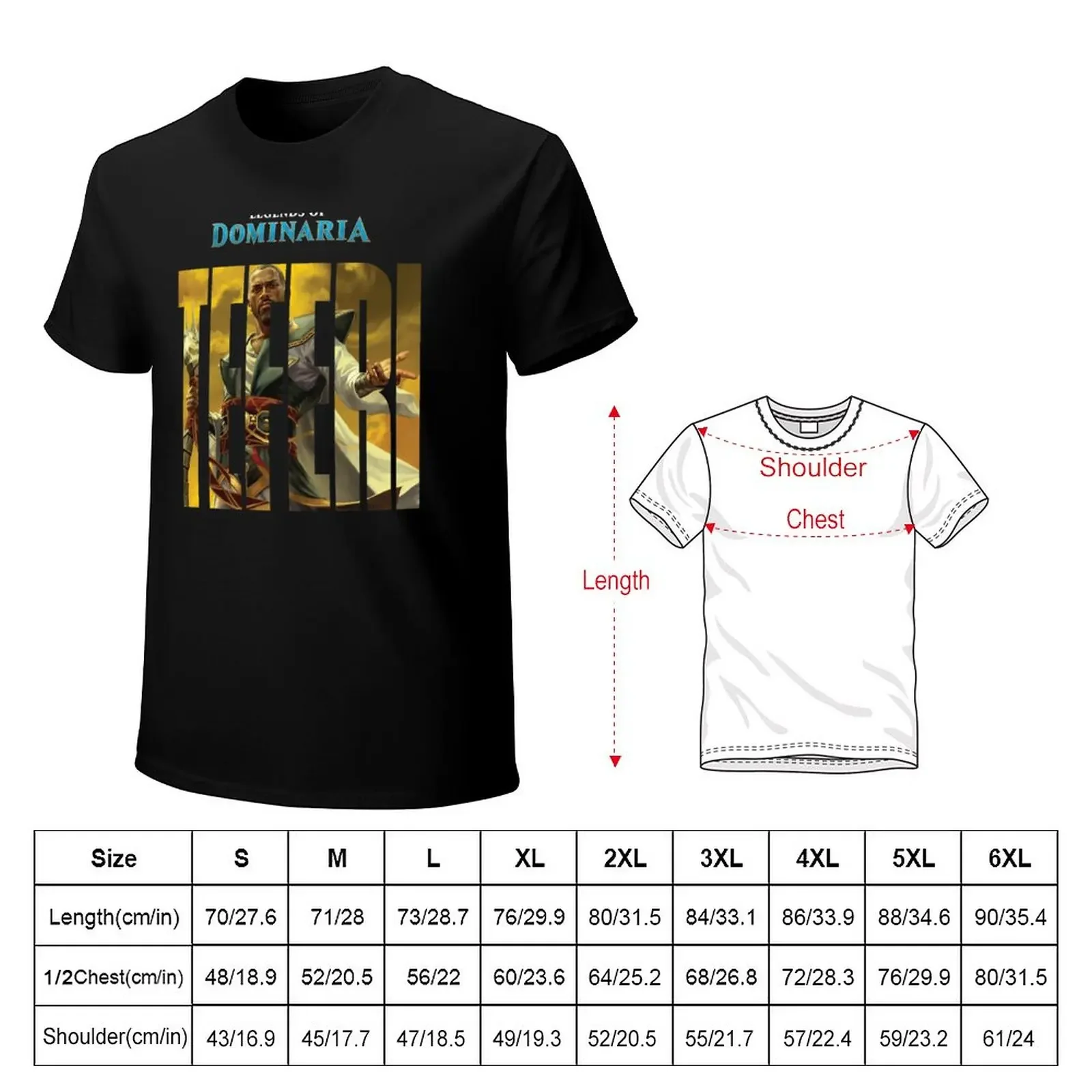 Dominaria Teferi T-Shirt plus size tops graphics black t shirts for men