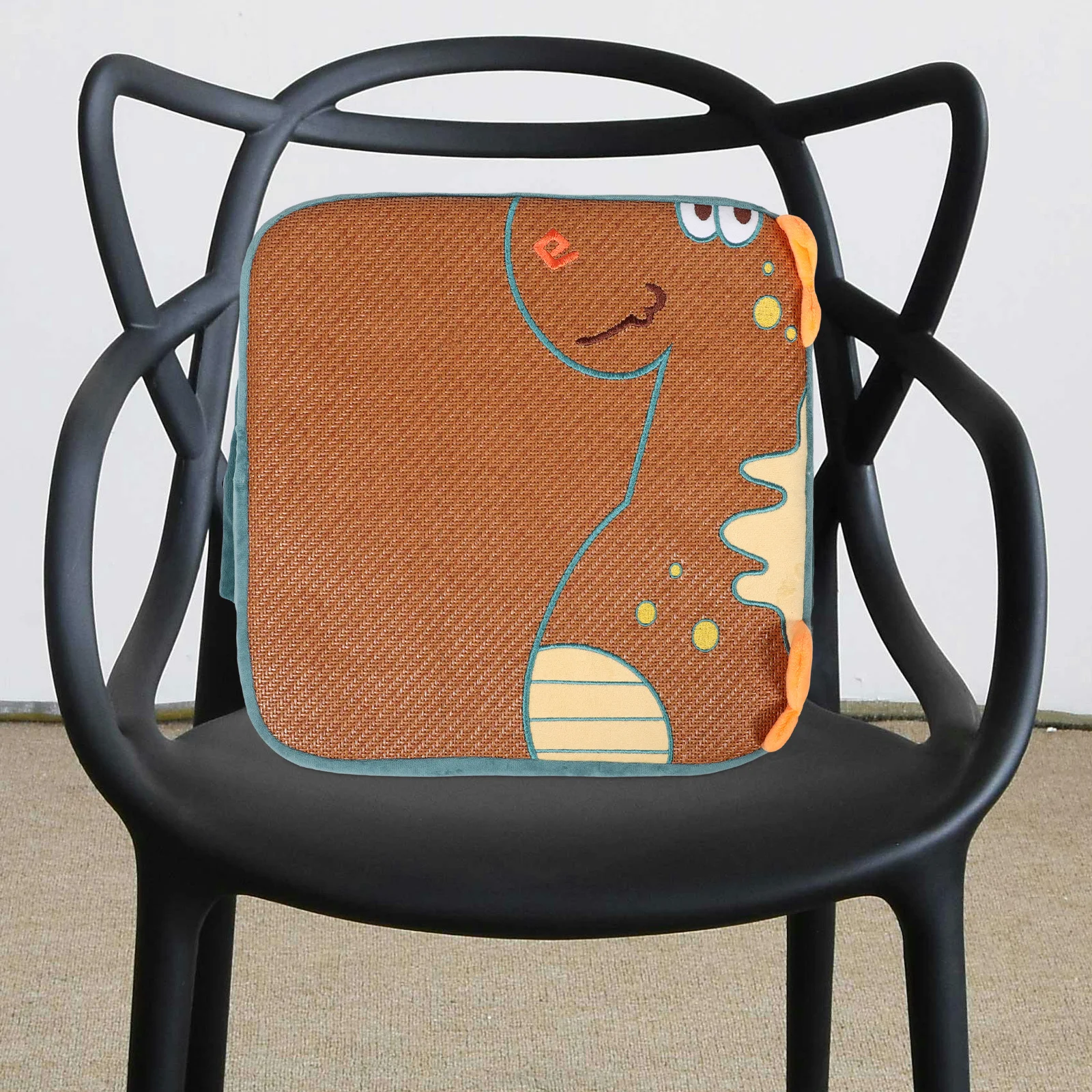Almofada de reforço infantil, 15cm de altura, aumento respirável, almofada de assento de desenho animado para mesa de jantar, cadeira de criança, antiderrapante