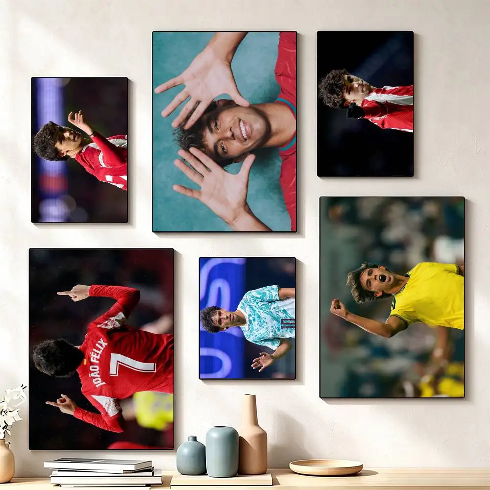 J-Joao F-Felix Football  Poster High Quality Dorm Living Room Aesthetic Wall Decoration Painting Stickers Gift