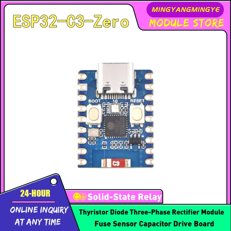 ESP32-C3-Zero ESP32-C3-Zero-M ESP32-C3FH4 development board supports Bluetooth 5/wifi RISC-V embedded development board IN STOCK