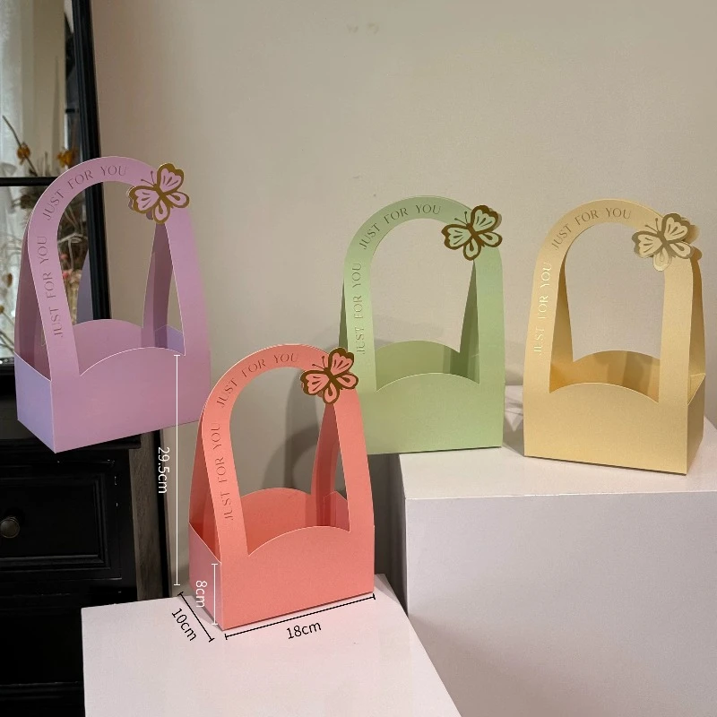 Anniversary Mother's Day Flower Packaging Boxs Graduation Party Gift Decoration Box Easter Egg Handheld Butterfly Packaging Box