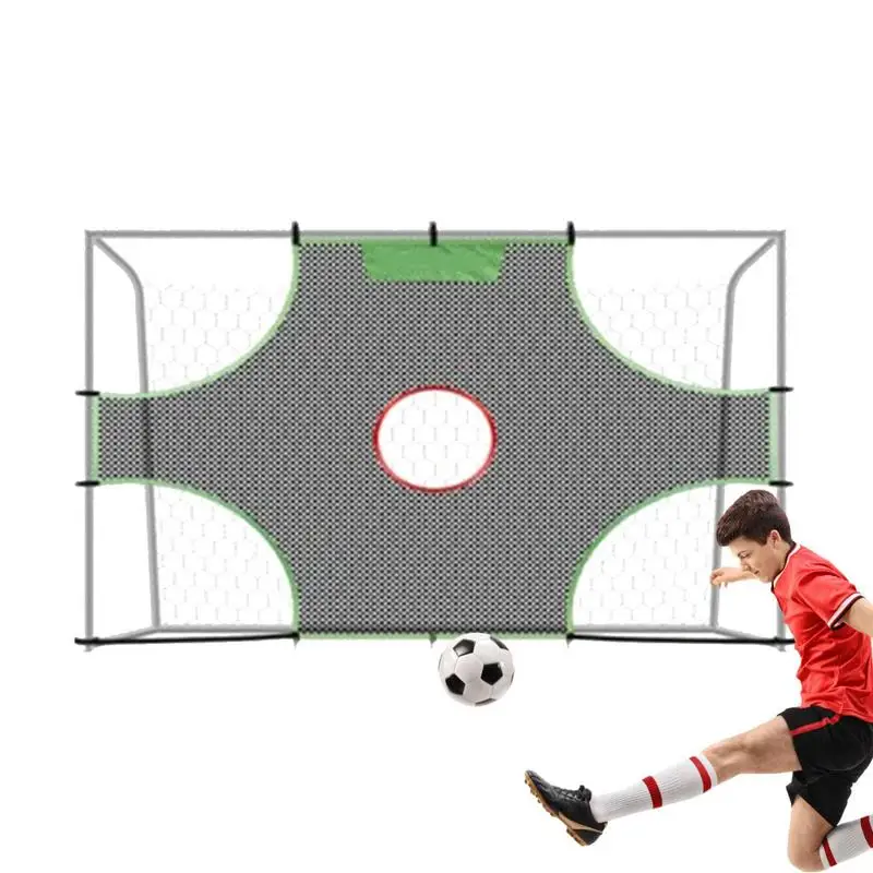 

Football Throwing Net 1/3/5 Hole Detachable Soccer Goal Trainer Netting Quarterback Training Gear For Throwing Accuracy Football