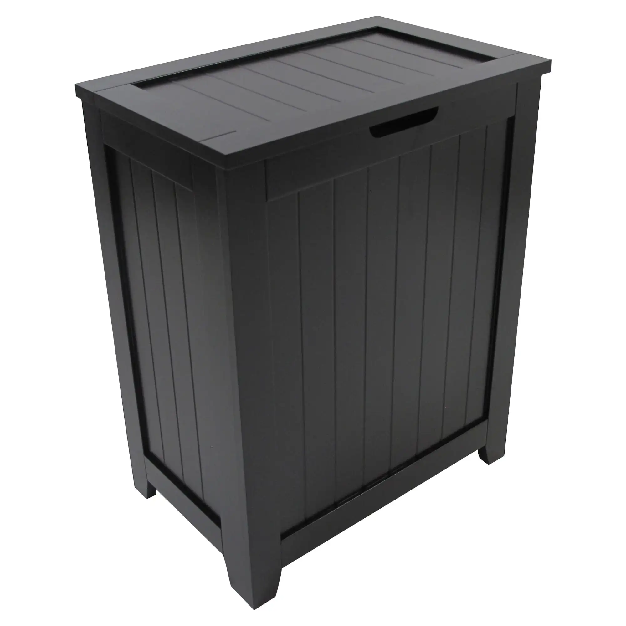 

Contemporary Country Collection Plastic Laundry Hamper, Black laundry organizer folding laundry basket laundry hamper hamper