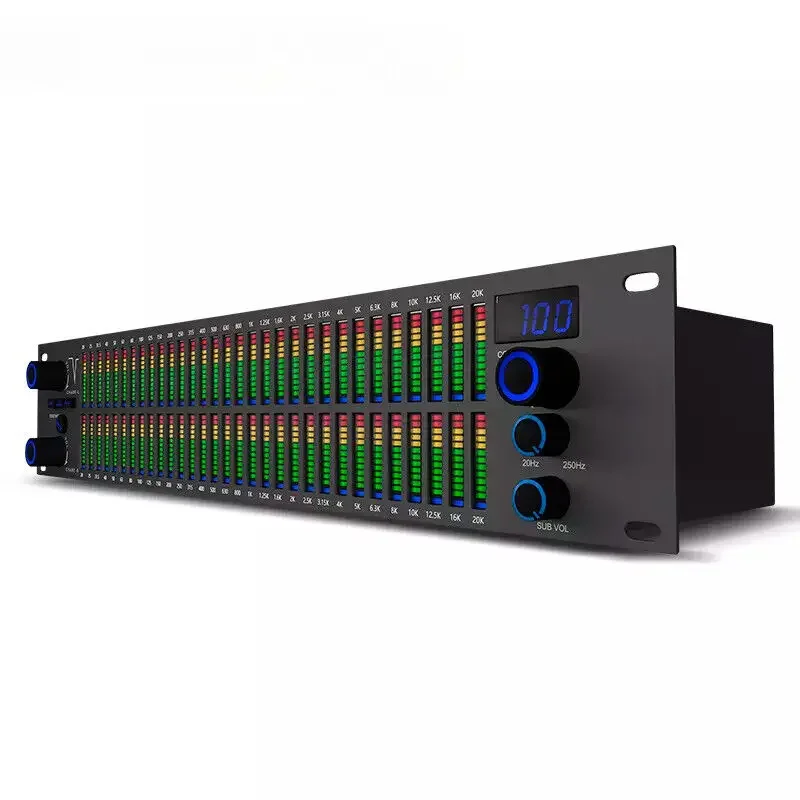 Q-312 Sistema audio professionale Design standard 2U Lettore LED Equalizzatore digitale