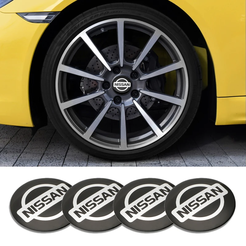 56mm centro da roda do carro adesivos hub emblema decalques para nissan qashqai x-trail patrulha nota folha altima maxima micra murano rogue