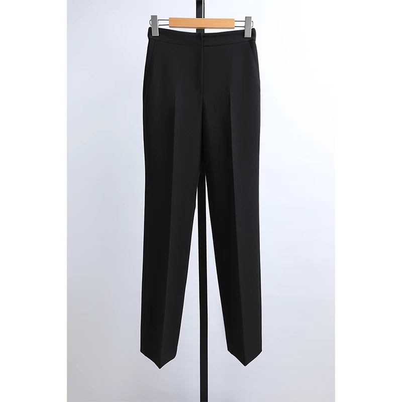 

Новые женские деловые брюки Awei Spring: прямые, с высокой талией, универсальные, для офиса и повседневной носки, стройнящие