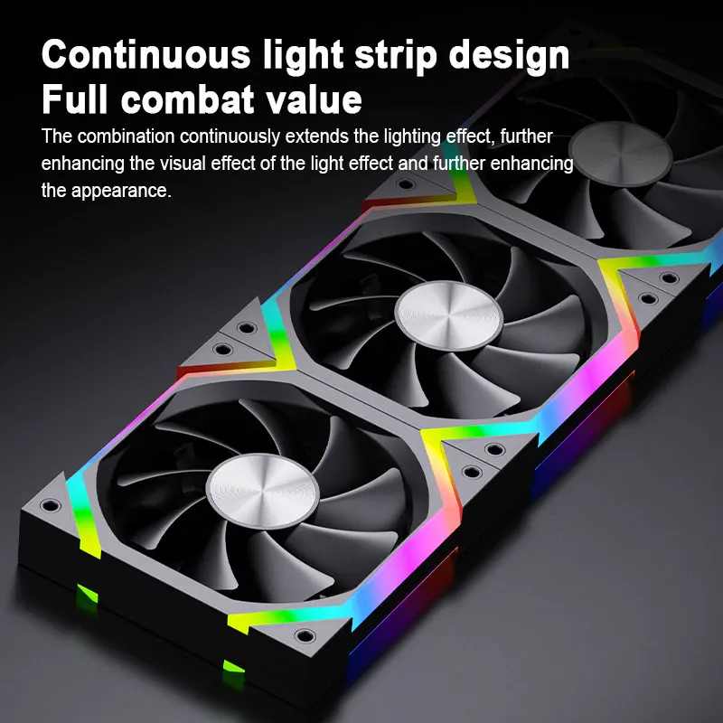 UPSIREN ZF-120 コンピュータケースファン 12 センチメートル ARGB 4Pin PWM 静音冷却ファン 12V 大風量 45CFM/600-1500RPM 使用 26 ランプビーズ