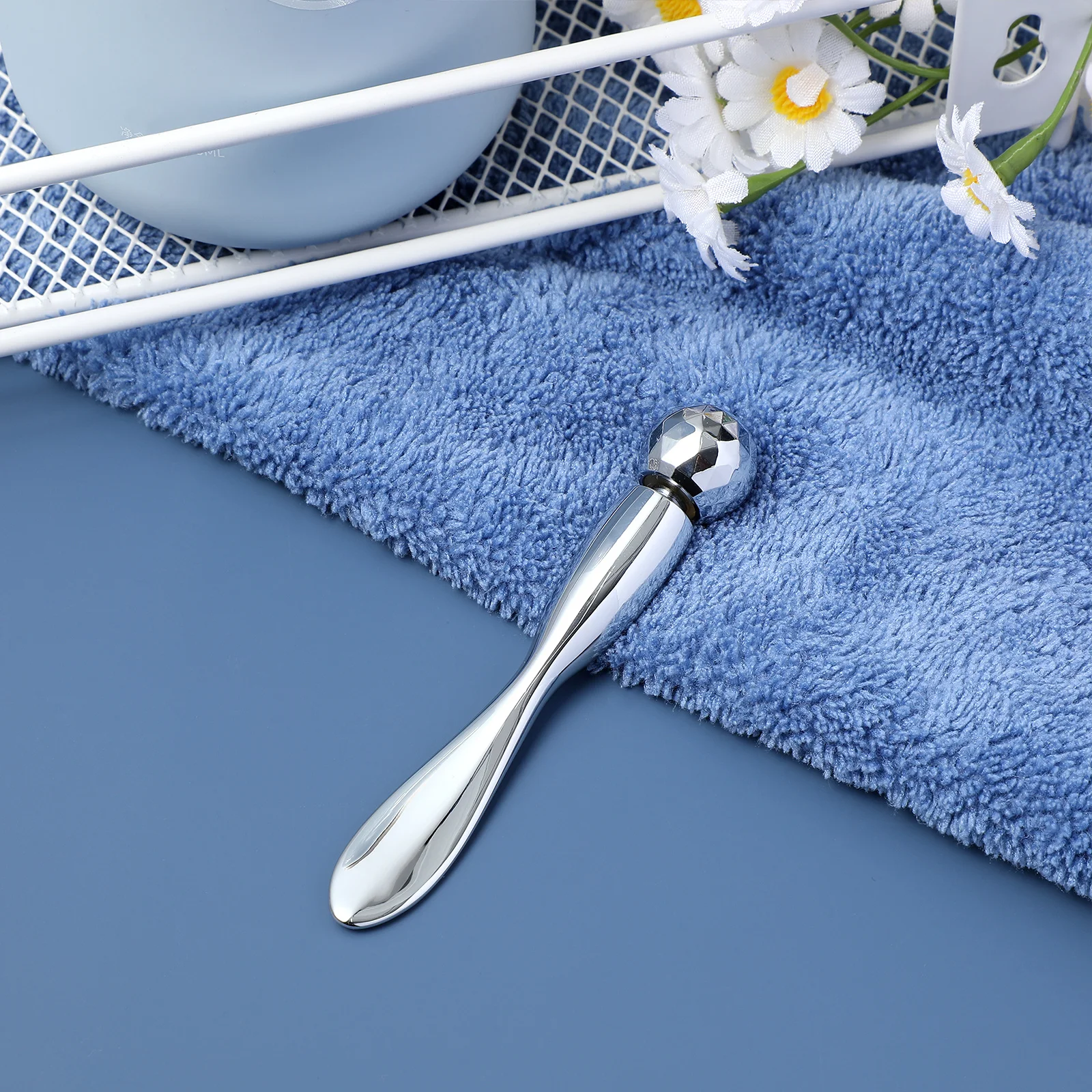 

1Pcs Zinc Alloy Eye Cream Massager Durable Eye Massage Tool Compact Portable Beauty Roller Relieve Fatigue Promote Metabolism