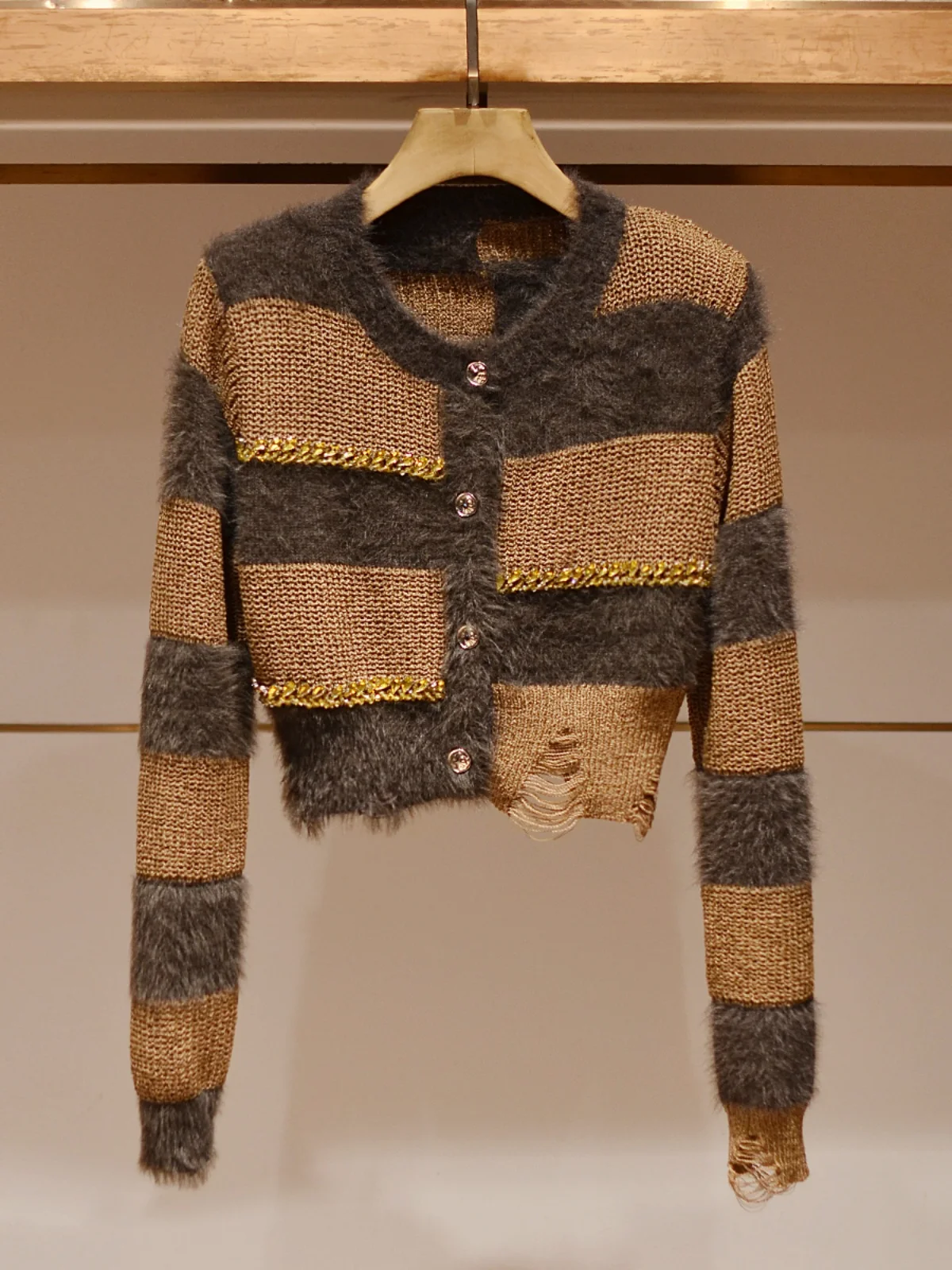 

Women's Slim Fit Knitted Top round Ne ort Irregular Color Blo Design Autumn New Sle JOOva Commute Sle Long Sve