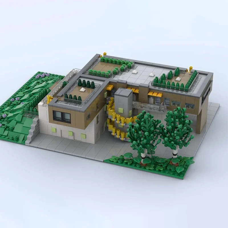 2089pcs MOC Wernersholm Apartments Architectureed Model Building Blocks Christmas Gift Construction DIY Brick Toy Kids Birthday