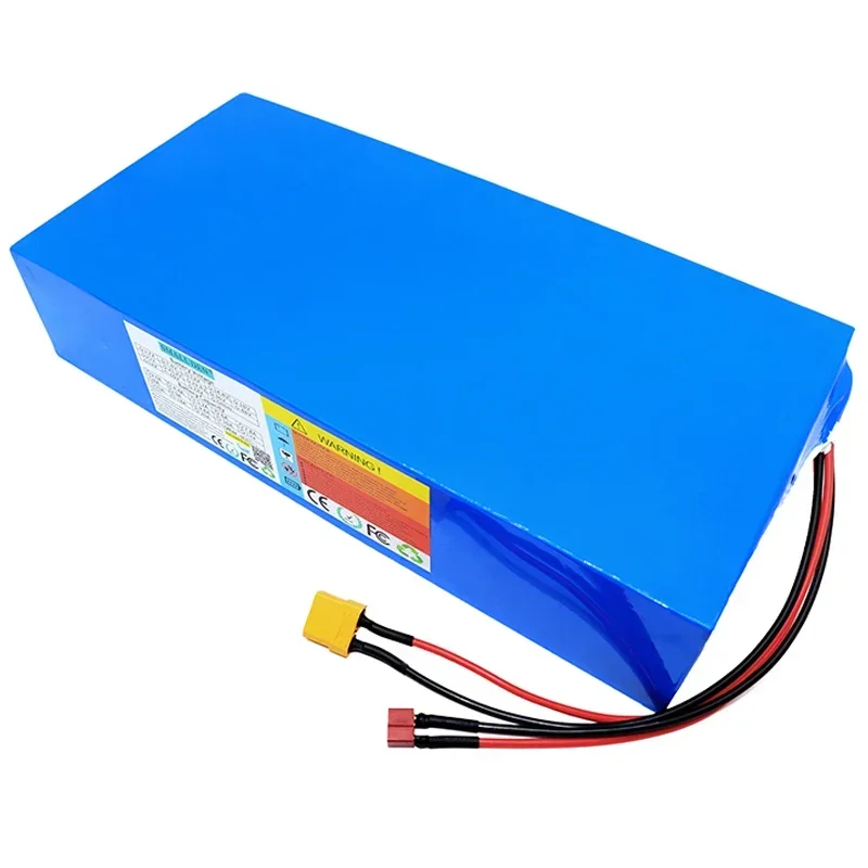 60V 40Ah P lithium battery pack 21700 16S8, built-in 50A BMS 2000W 3000W motor high-power rechargeable battery+2A 3A 5A charger