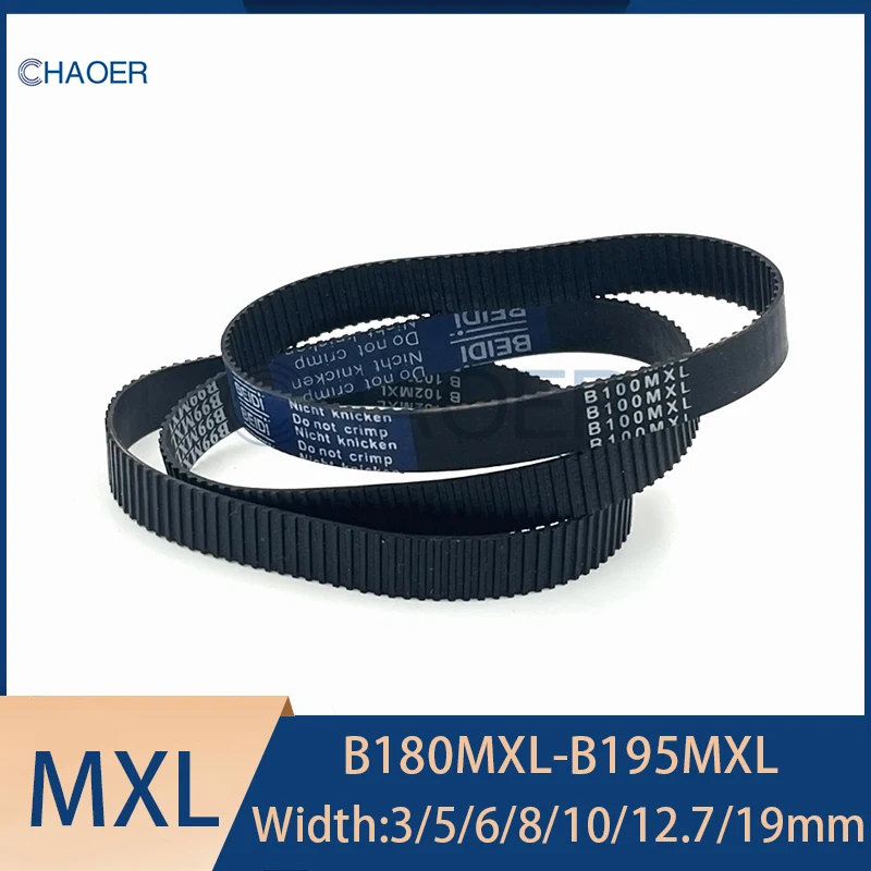 

MXL Close Loop Timing Belt B180 B183 B184 B185 B186 B187 B188 B189 B190 B192 B193 B194 B195 Width 3-19mm MXL Rubber Tooth Belt