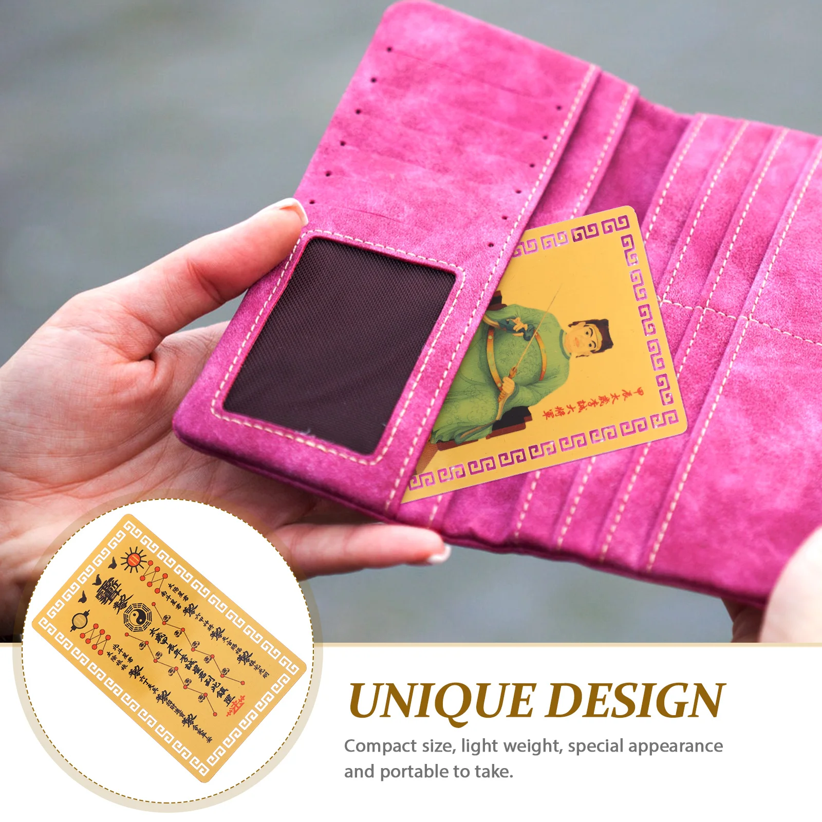 

2024 Dragon Year Tai Sui Card Pure Copper Alloy Amulet Decor Luck Protection Compact Size Detailed Workmanship Traditional