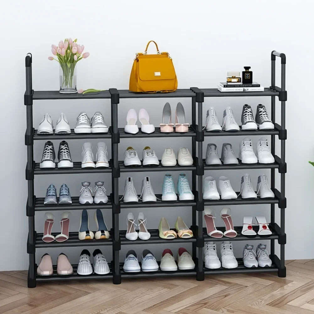 Metal Shoe Rack Multi-Layer High-capacity Organizer Shoes Racks Multi-function Simplicity Dormitory Living Room Storage Racks