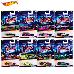 Mattel Hot Wheels Neon Speeders HLH72 A B C Коллекция моделей Литой под давлением 1:64 Металлические автомобили Игрушка в подарок