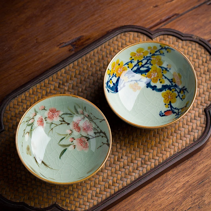 

Hand-Painted Blue And White Porcelain Tea Cup Fem Owner Cup Underglaze Color Cerc Traditional Chinese Sle Single Cup