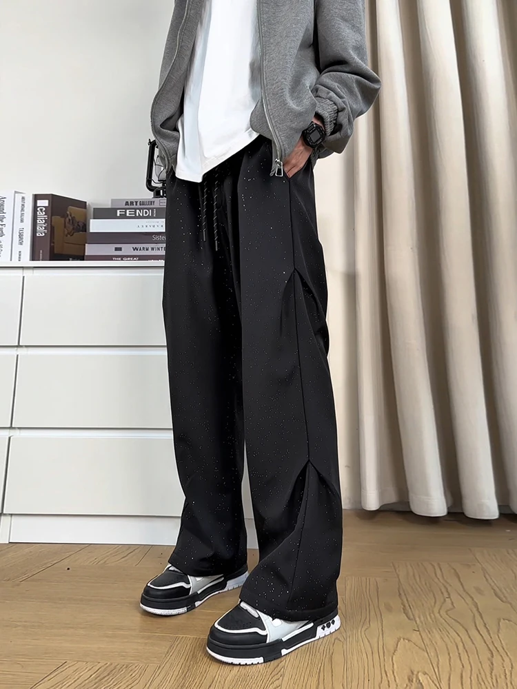 

Tianxing Men's Winter Fce Lined Waterproof Windproof Cargo Pants iny Bla Utili Trousers Straight Leg High Waist