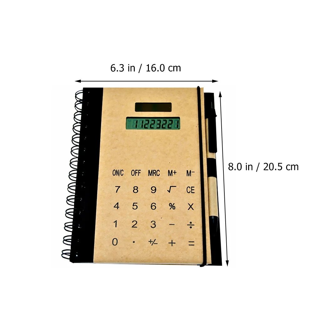 Solar Powered Calculator Notepad Multifunctional Business Supplies Thick Paper Prevents Ink Through Pages DIY Scrapbooking