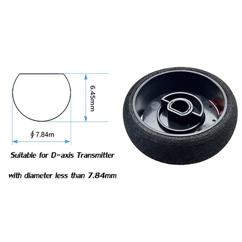 DumboRC Transmitter Metal Handwheel with Brake Pads EVA Sponge Cover Upgrade for Radiolink Dumbo X4 X6 X5 X6P RC Car Controller