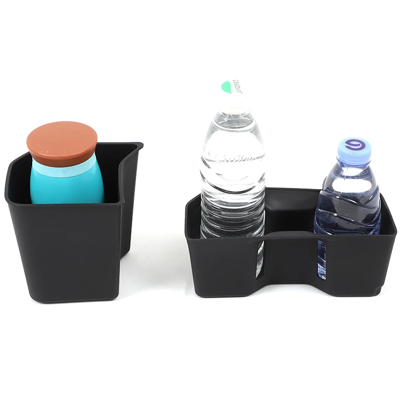 

2Pcs TPE black For Toyota Grand Highlander 2024+ car central water cup holder protective cover car interior accessories