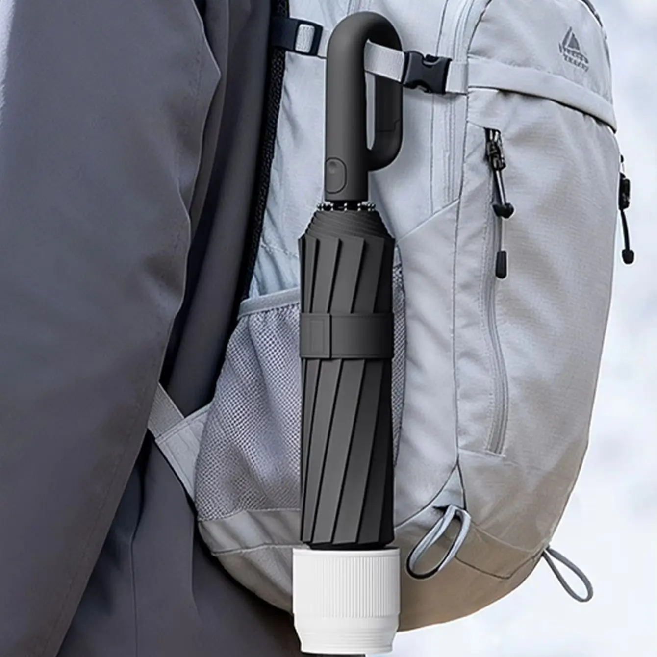 

Waterproof loop buckle automatic umbrella, double folding umbrella, fresh and sunny dual-use umbrella, sun protection umbrella