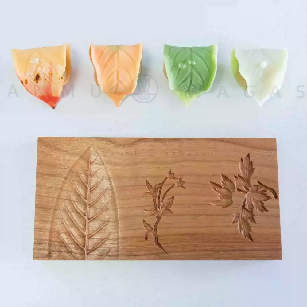 

Доска для цветов в виде листьев для изготовления форм вакаси, косметический дизайн, деревянная вакаси, инструмент для изготовления своими руками, прессовый инструмент