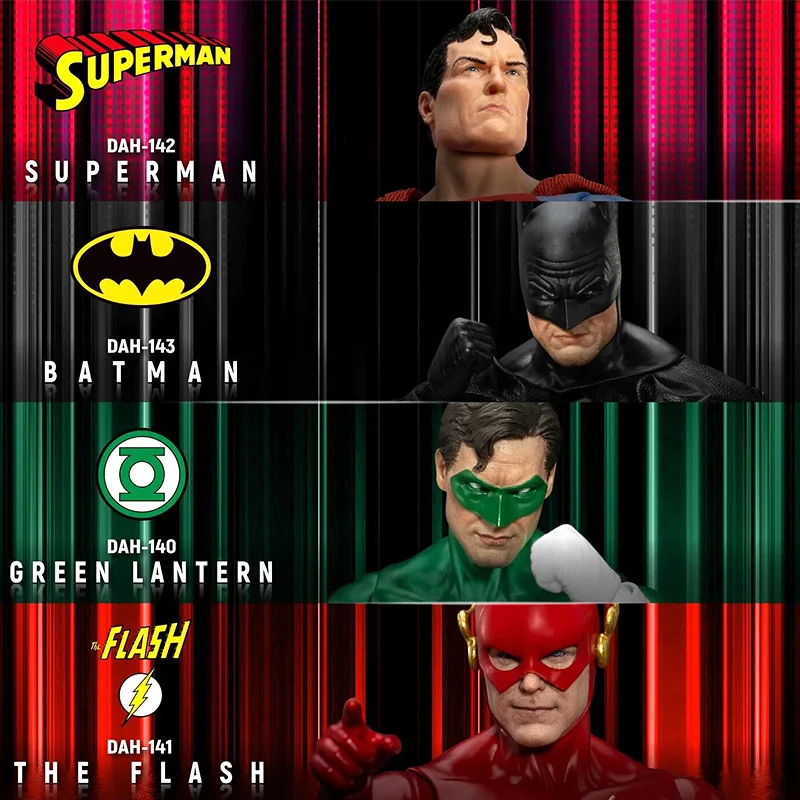 

Официальные оригинальные 8-дюймовые фигурки DC серии DAH-140: Green Lantern 141, The Flash 142, Superman 143, Batman. Коллекционные игрушки в подарок.