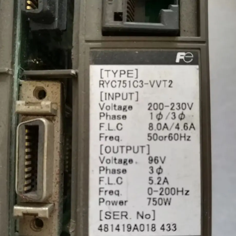 RYC751C3-VVT2 محرك سيرفو، عمل جيد ضمان 3 أشهر شحن سريع