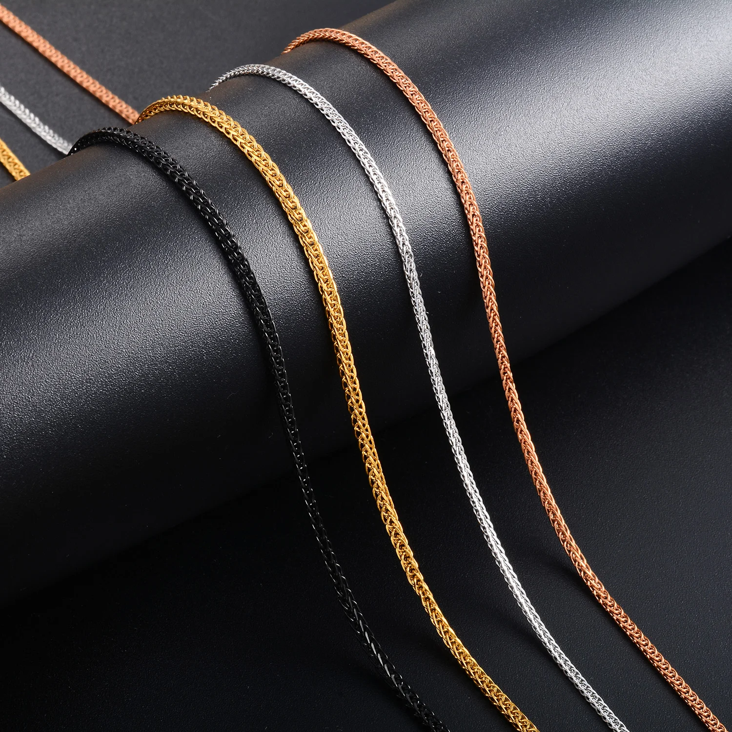 Yadreva Dünne Edelstahl-Halskette, Verstellbare Chopin-Kette, Nicht Verblassend, Schlüsselbein-Schmuckzubehör mit Karabinerverschlüssen – Detail 1