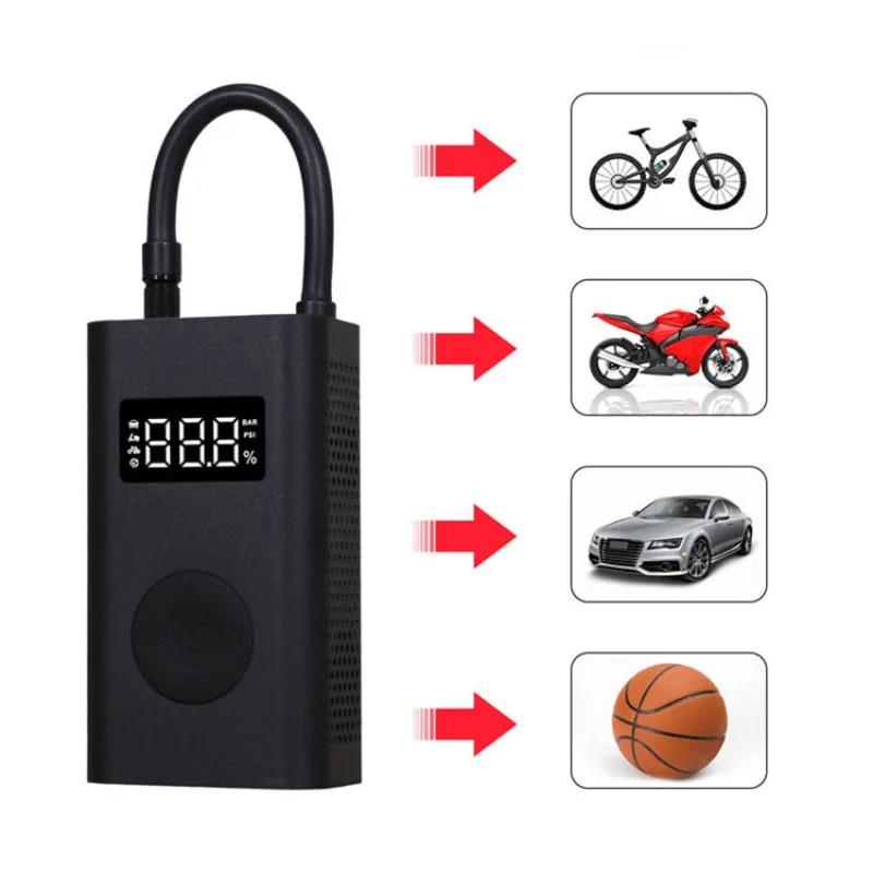 Car Air Pump Smart Air Inflator Pressure Digital Monitoring Compressor Portable Electric Inflatable Tire Handheld LED Air Pump