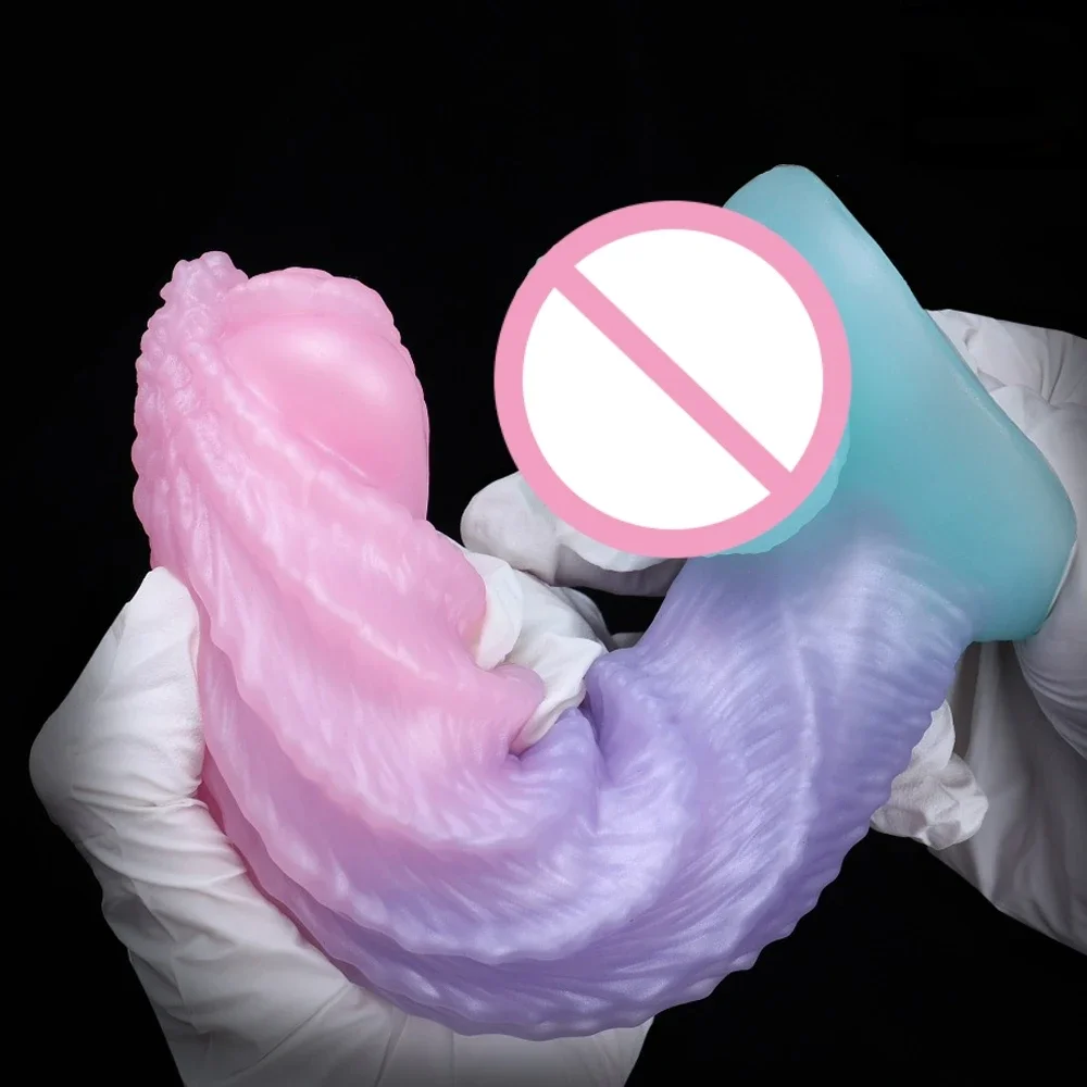 Monster Dildo Penis Alien Anal Plug Adult Sex Toys for Women Strong Suction Cup Soft Silicone Big Dick Buttplug Clit Massage - view 6
