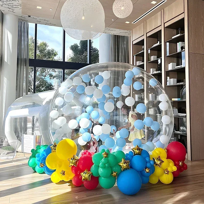 3M/4M Aufblasbare Blase Haus PVC Klar Zelt mit Gebläse Party-Event Vermietung Hochzeit Fotografie Hintergrund Geburtstag geschenk Kinder spielzeug