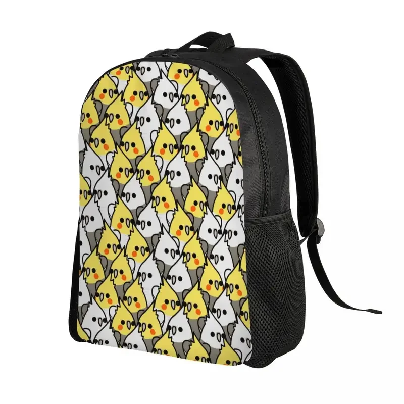 Parrot Birds Cockatiel Squad Backpack for Women Men Water Resistant College School Animal Bag Printing Bookbag